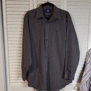 Stafford Charcoal Dress Shirt